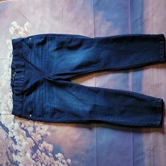 16 W Pull on Jeggings Capri Vera Wang Denim - Picture 1 of 2